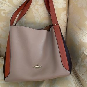 Coach Hadley leather tricolor hobo bag